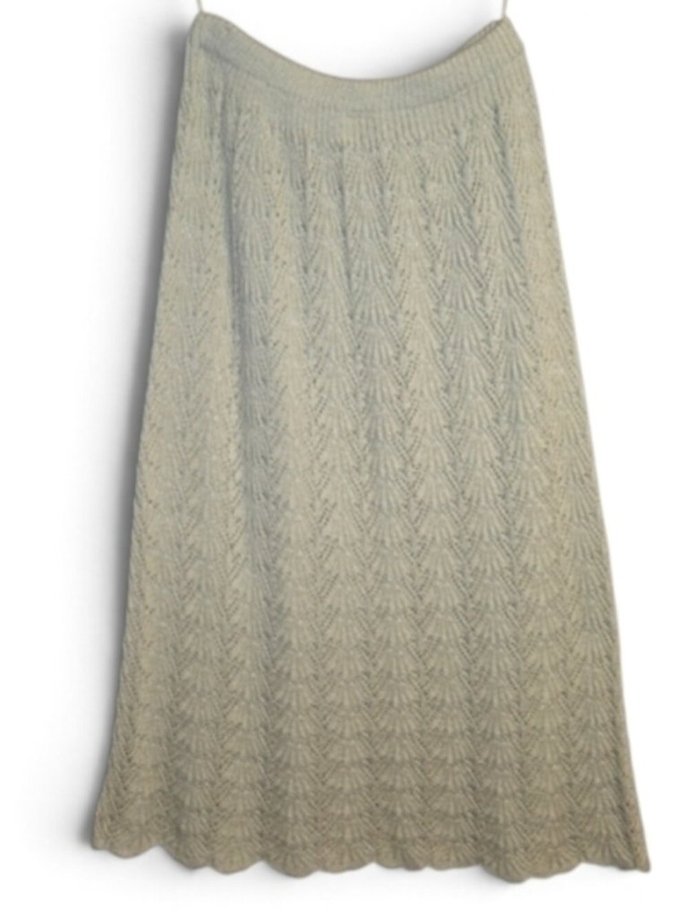 Evanna New York Skirt Vintage Heavyweight Lace Scalloped Romantic Bohemian 80s